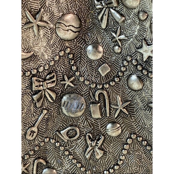 Christmas Tree Nut Dish Antique International Silver Company - Picture 2 of 5